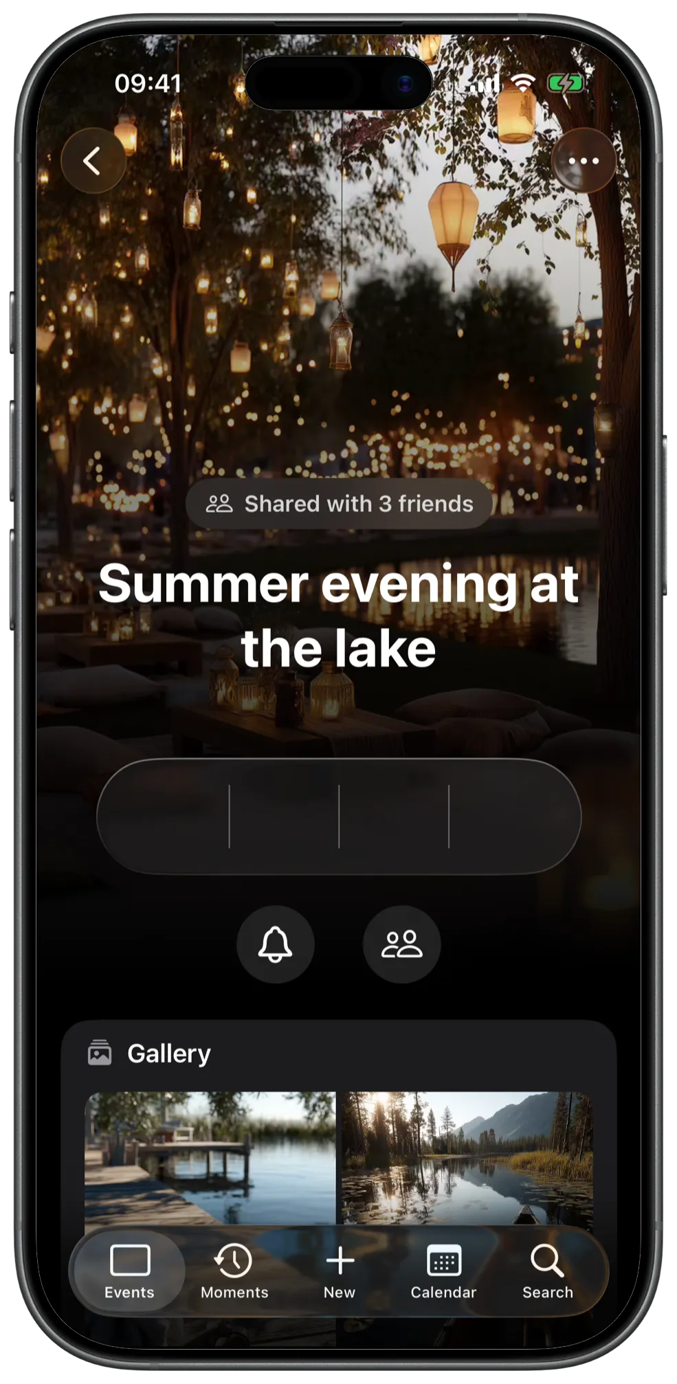 Summer evening at the lake